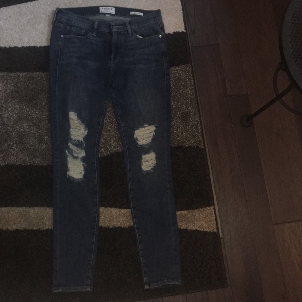 Denim skinny jeans